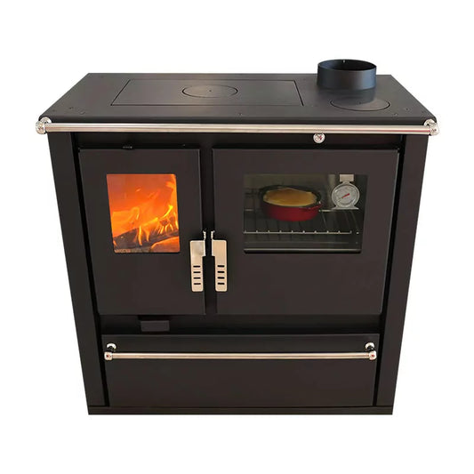 Holzherd Mervio XL Edelstahl – 7,7 kW