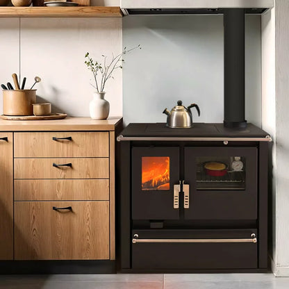 Holzherd Mervio XL Edelstahl – 7,7 kW