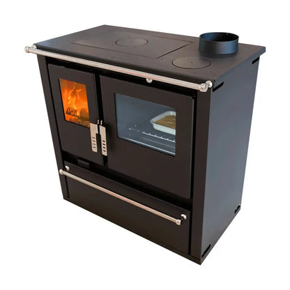Holzherd Mervio XL Edelstahl – 7,7 kW