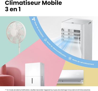 Comfee Breezy Cool Pro 2.0 Portable Air Conditioner 7000 BTU 2.0 kW WLAN App R290 up to 25m²