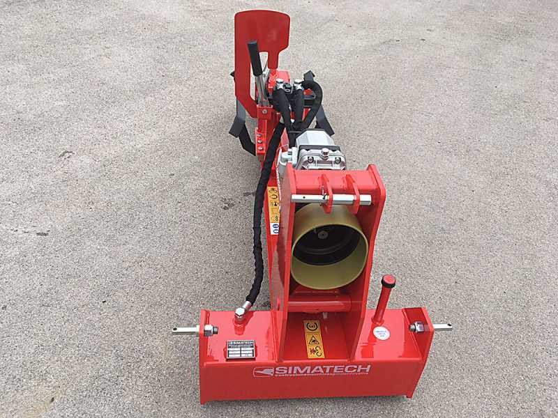 Simatech S350 - Liegender Holzspalter für Traktor - 35 T - Kolbenhub 800 mm