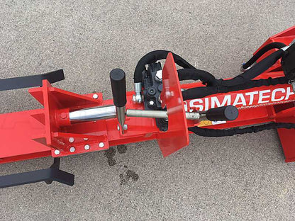 Simatech S350 - Liegender Holzspalter für Traktor - 35 T - Kolbenhub 800 mm